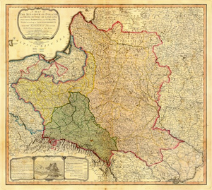 William Faden Map of the Third Partition 1799