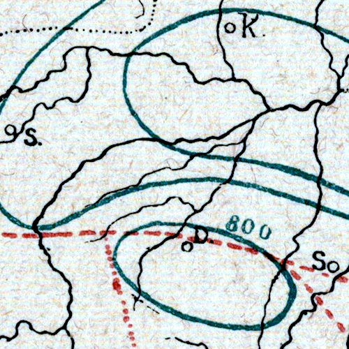 Climatic Map of Galicia 1899